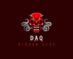 Devil Skull Smoke Logo