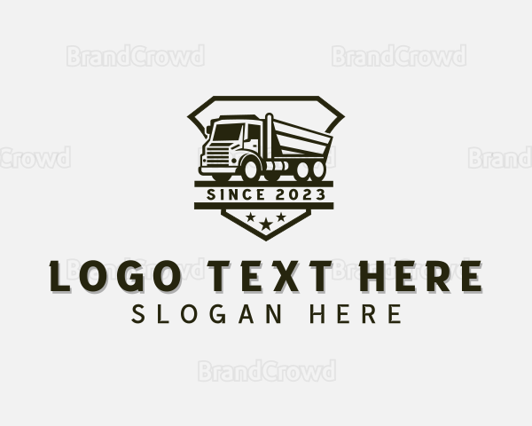 Construction Delivery Truck Logo