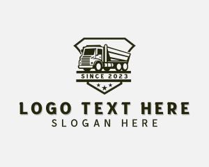 Truck - Construction Delivery Truck logo design