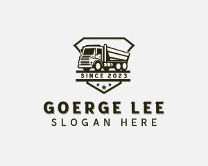 Mover - Construction Delivery Truck logo design