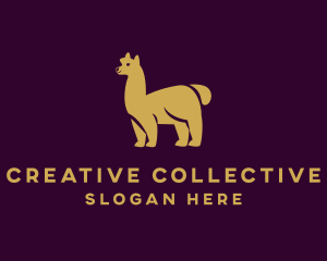 Wild Alpaca Animal logo design