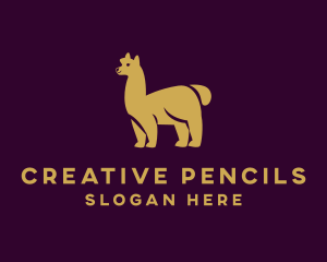 Wild Alpaca Animal logo design