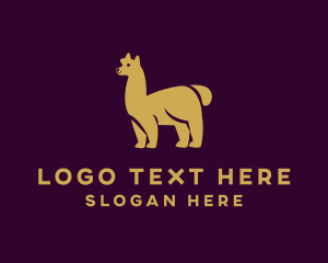 Zoo - Wild Alpaca Animal logo design
