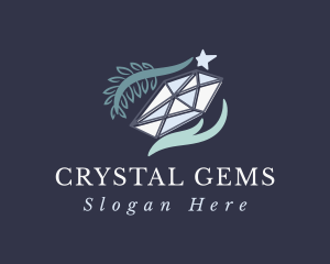 Hand Branch Diamond logo design