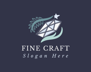 Hand Branch Diamond logo design