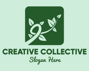 Gree Vine Leaves logo design