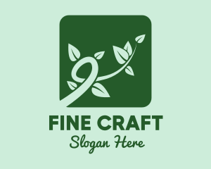 Gree Vine Leaves logo design