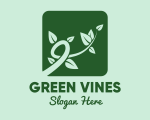 Vines - Gree Vine Leaves logo design