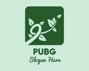 Herbal - Gree Vine Leaves logo design