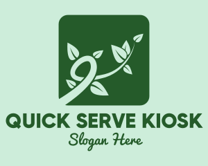 Gree Vine Leaves logo design