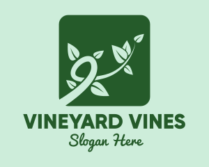 Gree Vine Leaves logo design