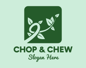 Gree Vine Leaves logo design