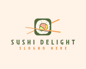 Japanese Cuisine Sushi logo design