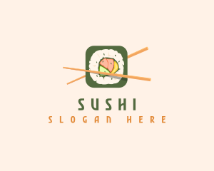 Japanese Cuisine Sushi logo design