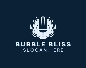 Bubble - Bubble Cleaning Squeegee logo design