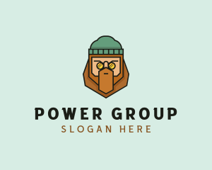 Man - Man Beard Cartoon logo design