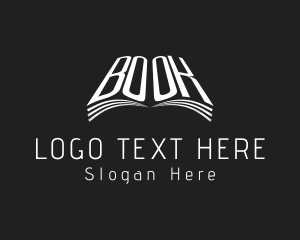 Black And White - White Book logo design