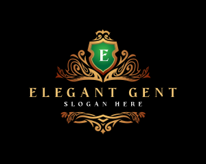 Elegant Crest Shield logo design