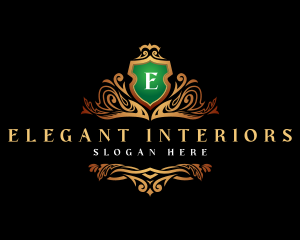 Elegant Crest Shield logo design