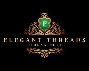 Elegant Crest Shield logo design