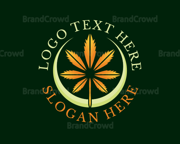 Dried Cannabis Leaf Logo