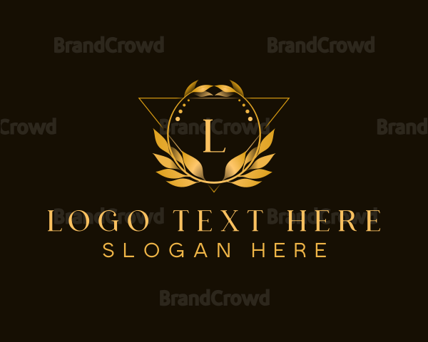 Luxury Wreath Leaf Logo