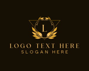 Luxury Wreath Leaf Logo