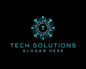 Tech Artificial Intelligence Programmer logo design