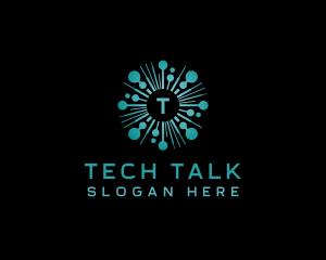 Tech Artificial Intelligence Programmer logo design