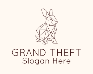 Geometric Rabbit Animal  Logo