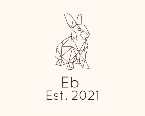 Bunny - Geometric Rabbit Animal logo design
