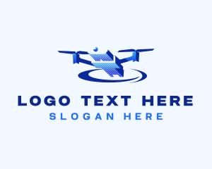 Lens - Drone Aerial Videography logo design