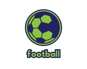 Blue Green Football logo design