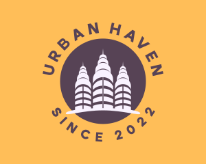 High Rise Urban Cityscape logo design