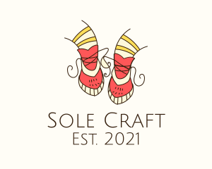 Cobbler - Girl Kids Shoes logo design