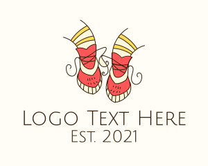 Kids Apparel - Girl Kids Shoes logo design