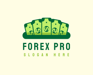 Forex - Money Dollar Currency logo design