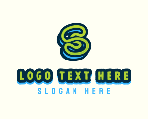 String - Toy String Letter S logo design