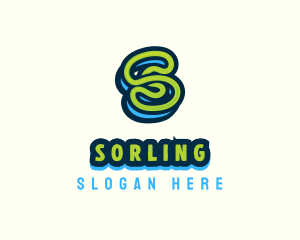 Toy String Letter S logo design