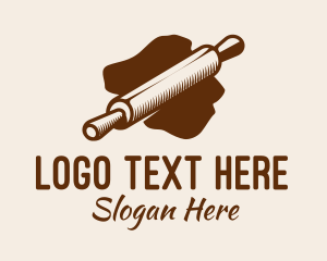 Cook - Pastry Rolling Pin logo design