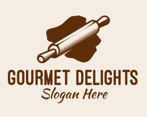 Pastry Rolling Pin logo design