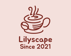 Hot Coffee Cup logo design