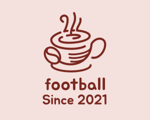 Caffeine - Hot Coffee Cup logo design