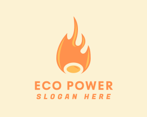 Renewable Energy - Fire Heat Energy logo design