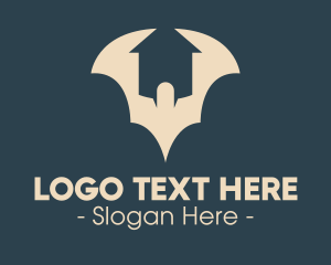 Vampire - Bat House Property logo design