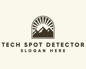 Mountain Tourist Spot logo design