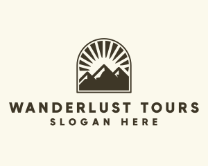 Mountain Tourist Spot logo design