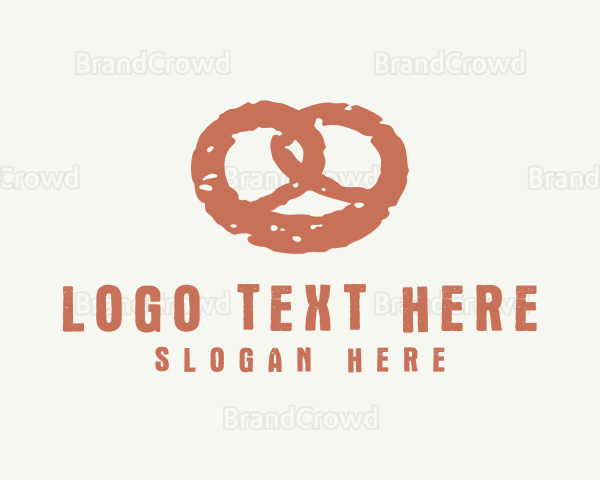 Heart Pretzel Bread Logo