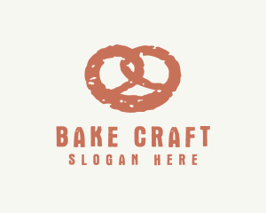 Heart Pretzel Bread logo design