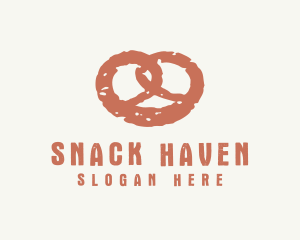 Heart Pretzel Bread logo design